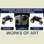 AR025 Handmade 1956 Massey Harris 333 Tractor Model 